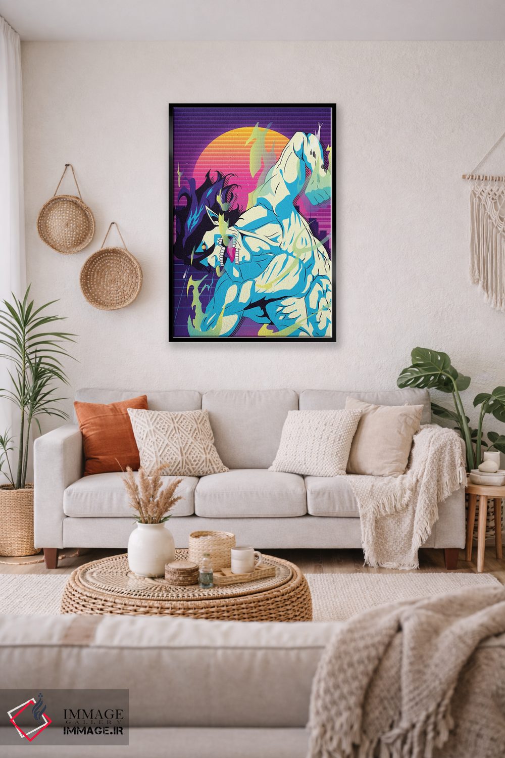 تابلو دکوراتیو حمله به تایتان اثر مونیر وانیاک - D4B