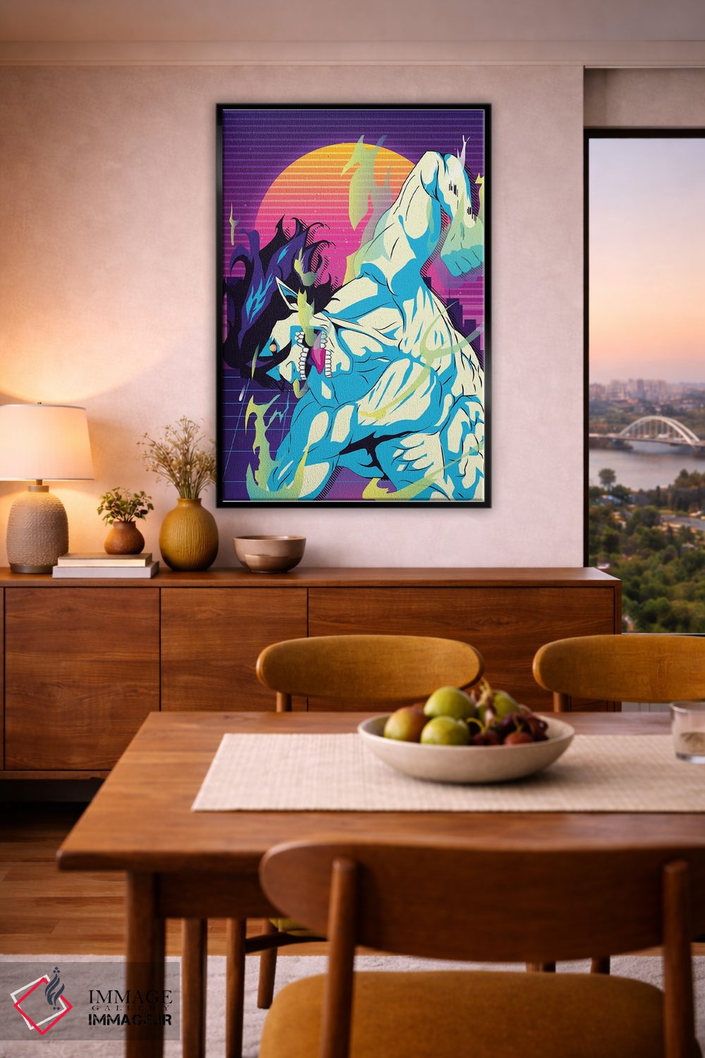 تابلو دکوراتیو حمله به تایتان اثر مونیر وانیاک - D6B