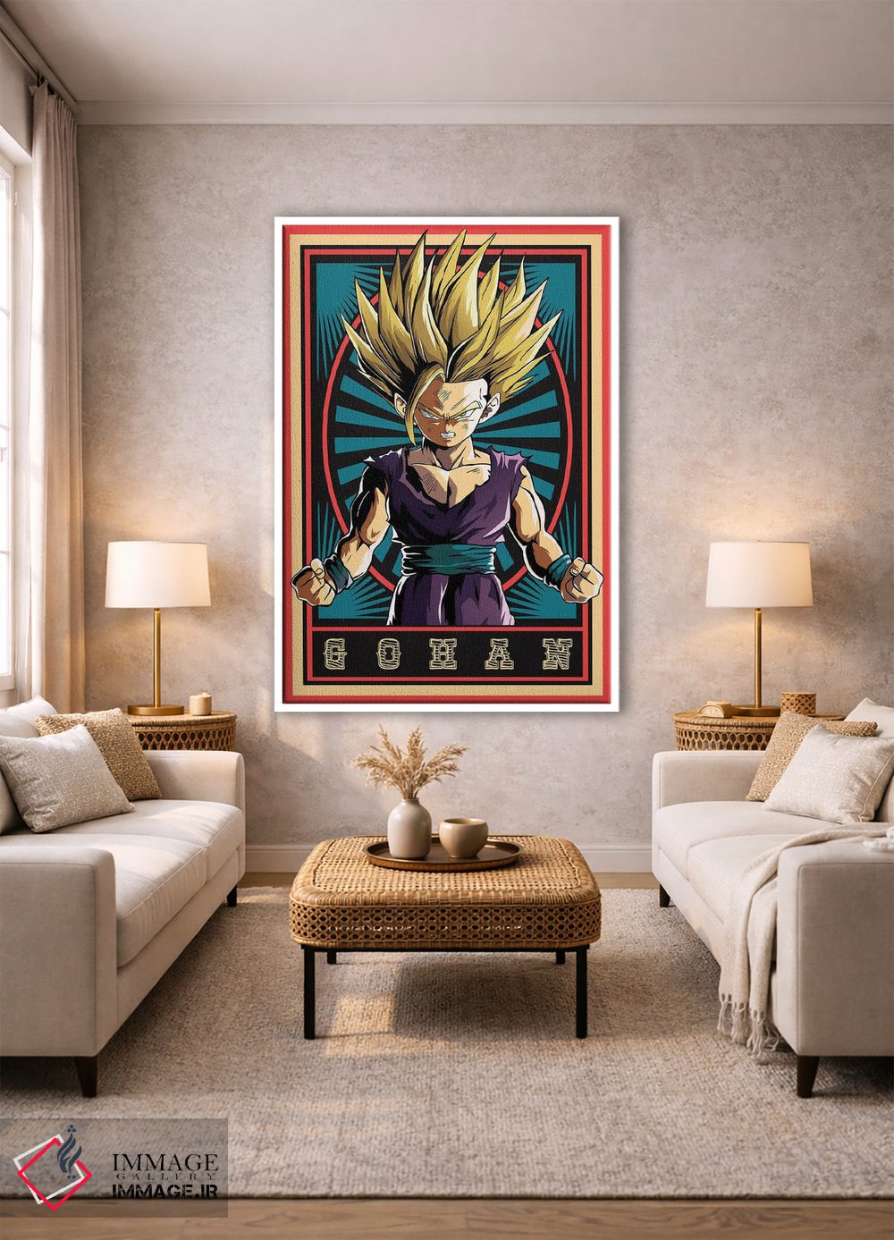 تابلو دکوراتیو دراگون بال زد - گوهان اثر مونیر وانیاک - D1W