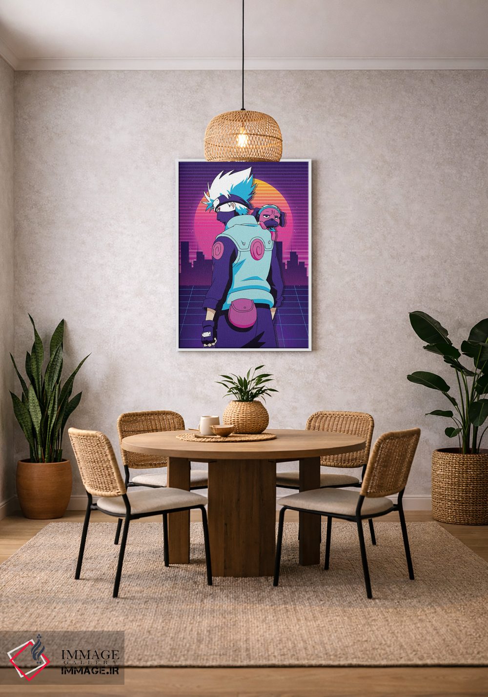 تابلو دکوراتیو هاتاکه کاکاشی اثر مونیر وانیاک - D1W