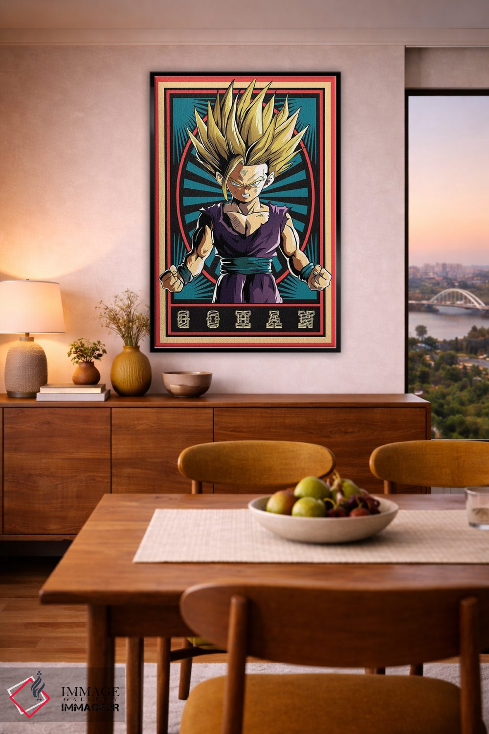 تابلو دکوراتیو دراگون بال زد - گوهان اثر مونیر وانیاک - D6B