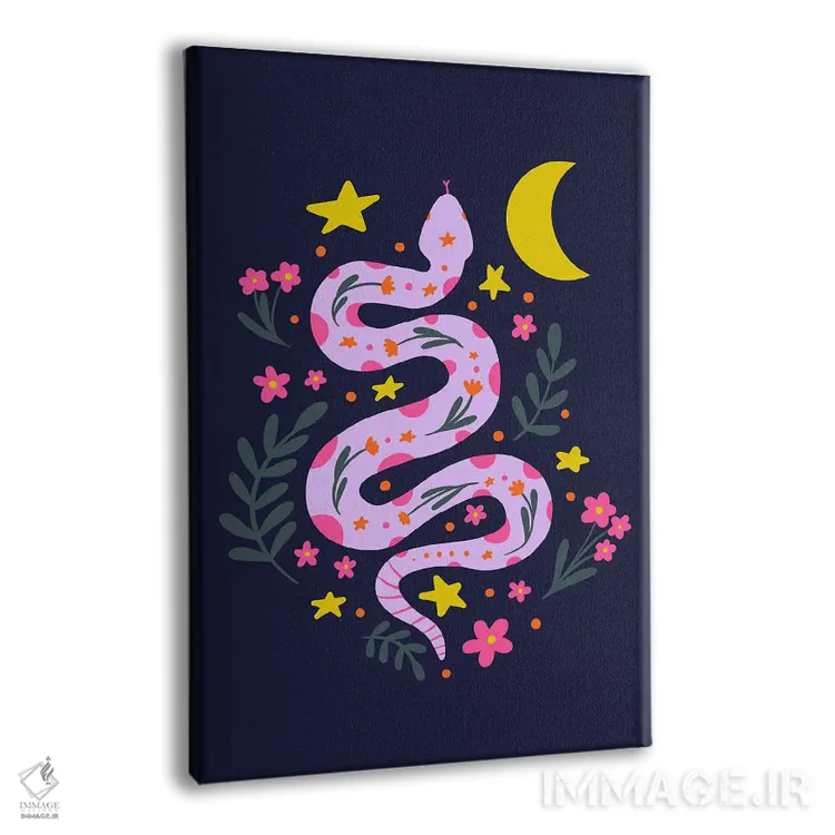 تابلو دکوراتیو مار ماه نما اثر آنجلا مینکا - نمای پرسپکتیو محصول