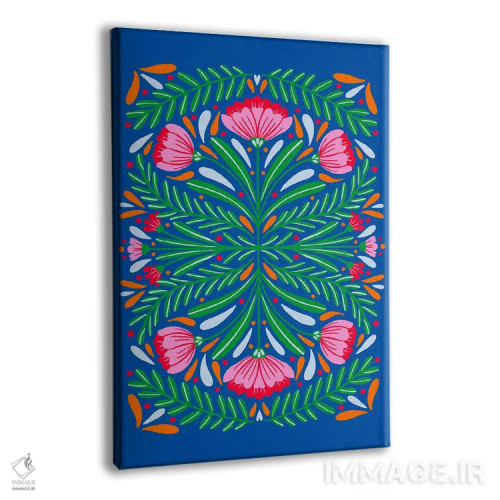 تابلو دکوراتیو گل های برجسته و متقارن اثر آنجلا مینکا - نمای پرسپکتیو محصول