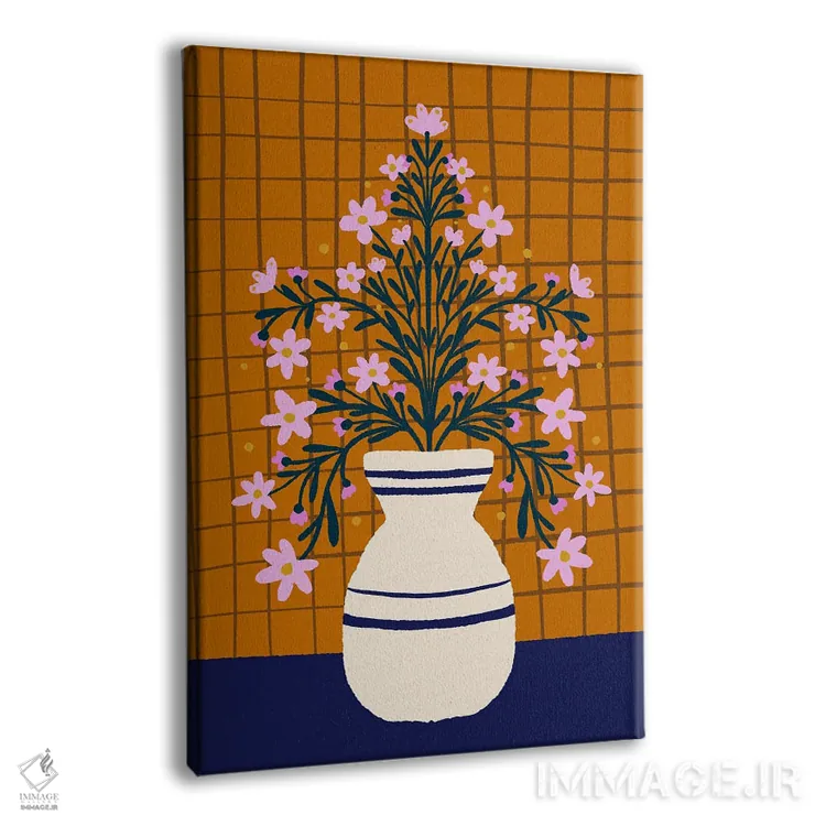 تابلو دکوراتیو گل ها در گلدان اثر آنجلا مینکا - نمای پرسپکتیو محصول