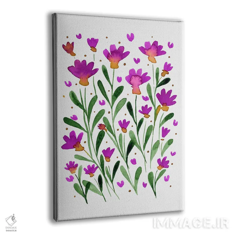 تابلو دکوراتیو گل های فراموشم مکن اثر آنجلا مینکا - نمای پرسپکتیو محصول