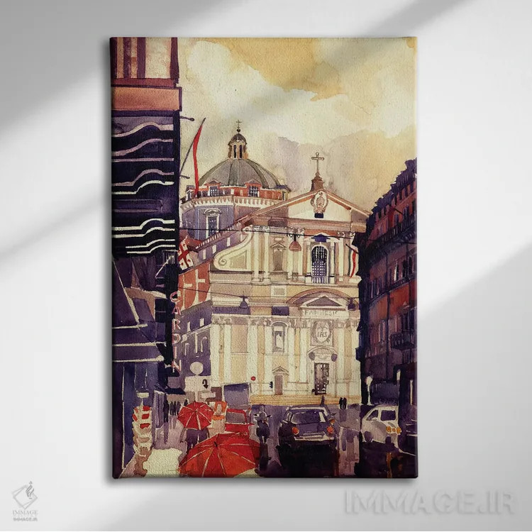 تابلو دکوراتیو ایل جزو اثر ماجا ورونسکا - نمای روبهرو روی دیوار