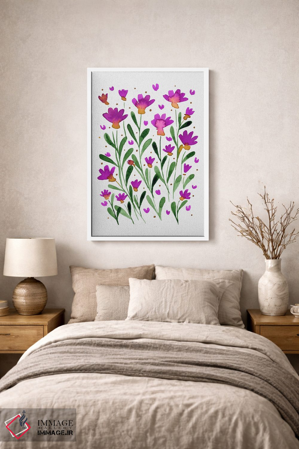 تابلو دکوراتیو گل های فراموشم مکن اثر آنجلا مینکا - D1W