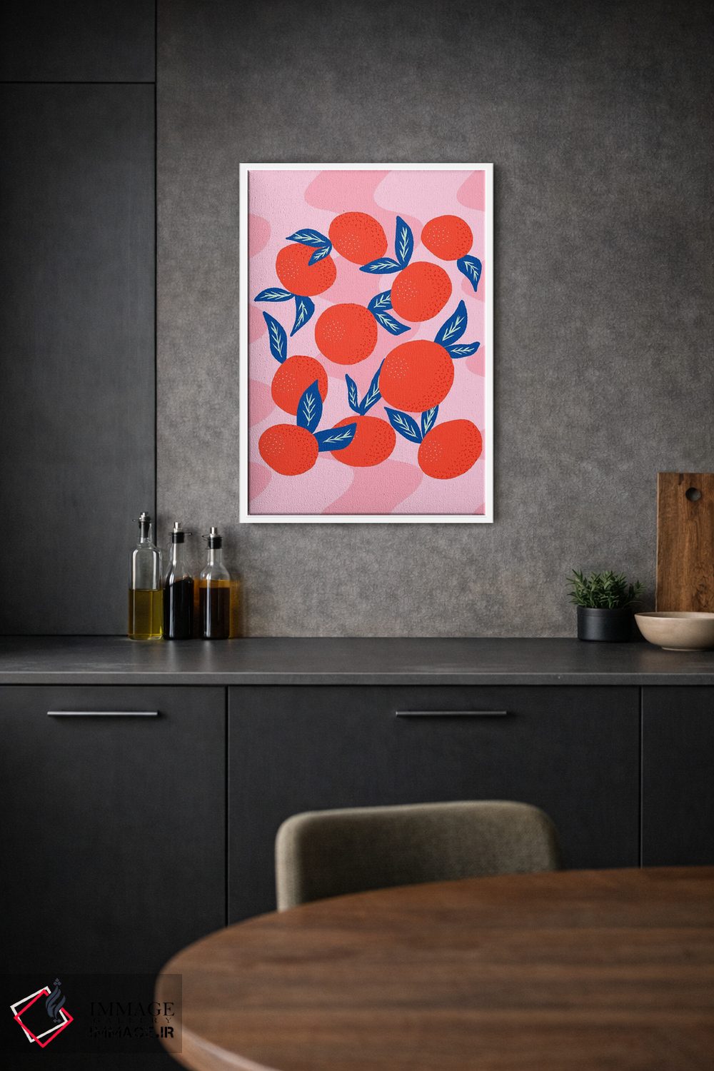 تابلو دکوراتیو نارنگی های رنگارنگ اثر آنجلا مینکا - D1W