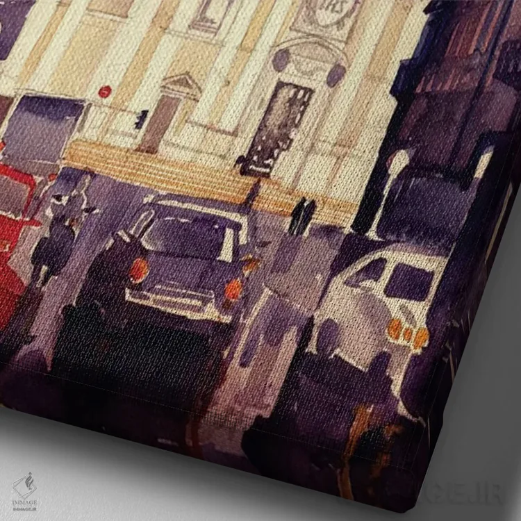 تابلو دکوراتیو ایل جزو اثر ماجا ورونسکا - نمای نزدیک بافت بوم