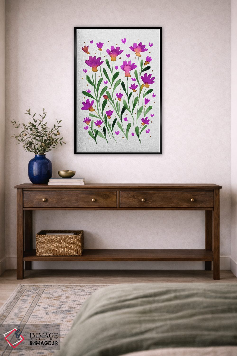 تابلو دکوراتیو گل های فراموشم مکن اثر آنجلا مینکا - D5B