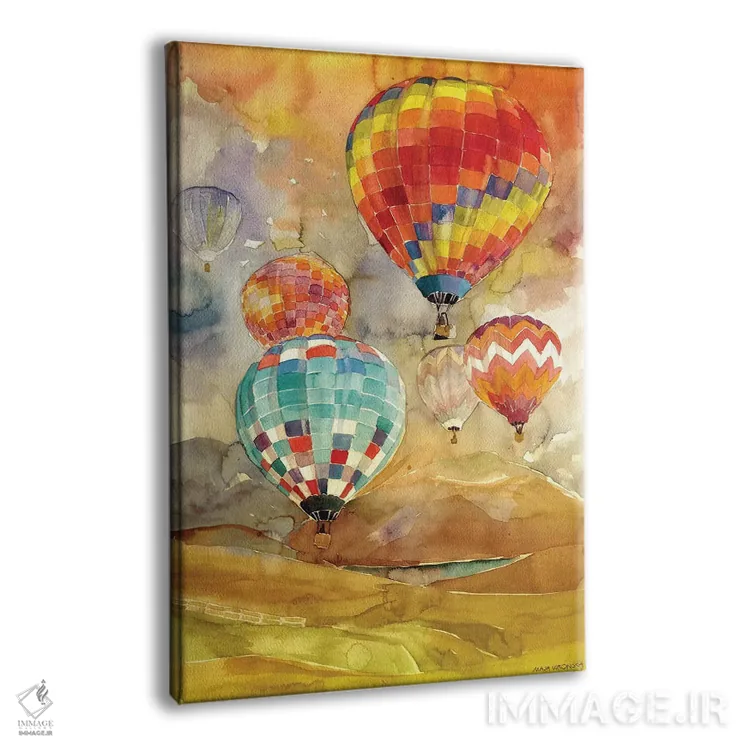 تابلو دکوراتیو بادکنک ها اثر ماجا ورونسکا - نمای پرسپکتیو محصول