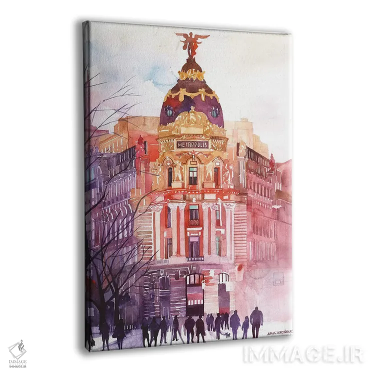 تابلو دکوراتیو مادرید اثر ماجا ورونسکا - نمای پرسپکتیو محصول