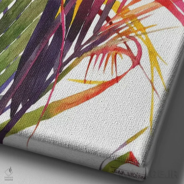 تابلو دکوراتیو جنگل جلد ۳ اثر ماجا ورونسکا - نمای نزدیک بافت بوم