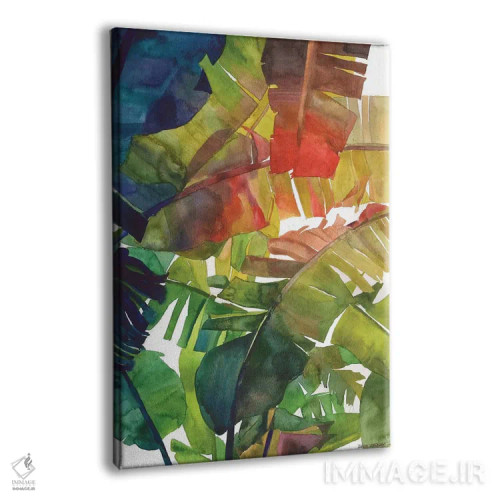 تابلو دکوراتیو برگ های موز اثر ماجا ورونسکا - نمای پرسپکتیو محصول