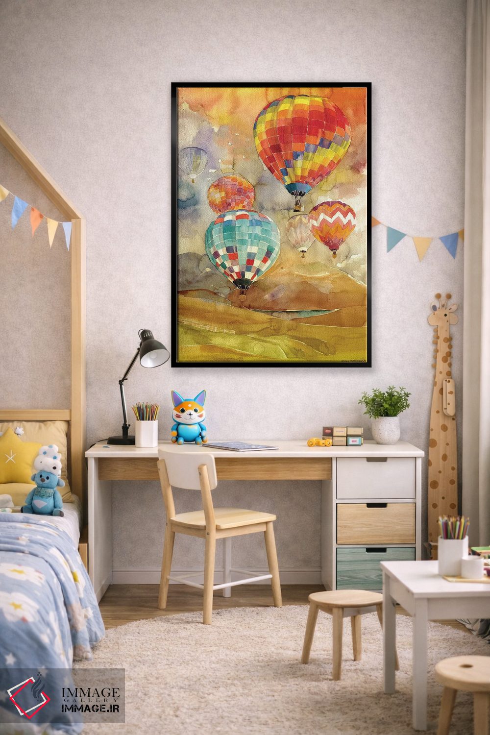 تابلو دکوراتیو بادکنک ها اثر ماجا ورونسکا - D2B