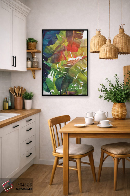 تابلو دکوراتیو برگ های موز اثر ماجا ورونسکا - D5B