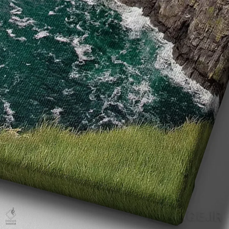 تابلو دکوراتیو Ireland. These Are Spectacular Views Of The Cliff's Of Moher… اثر میکا رایت - نمای نزدیک بافت بوم