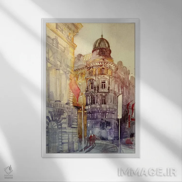 تابلو دکوراتیو وین اثر ماجا ورونسکا - نمای قابدار سفید