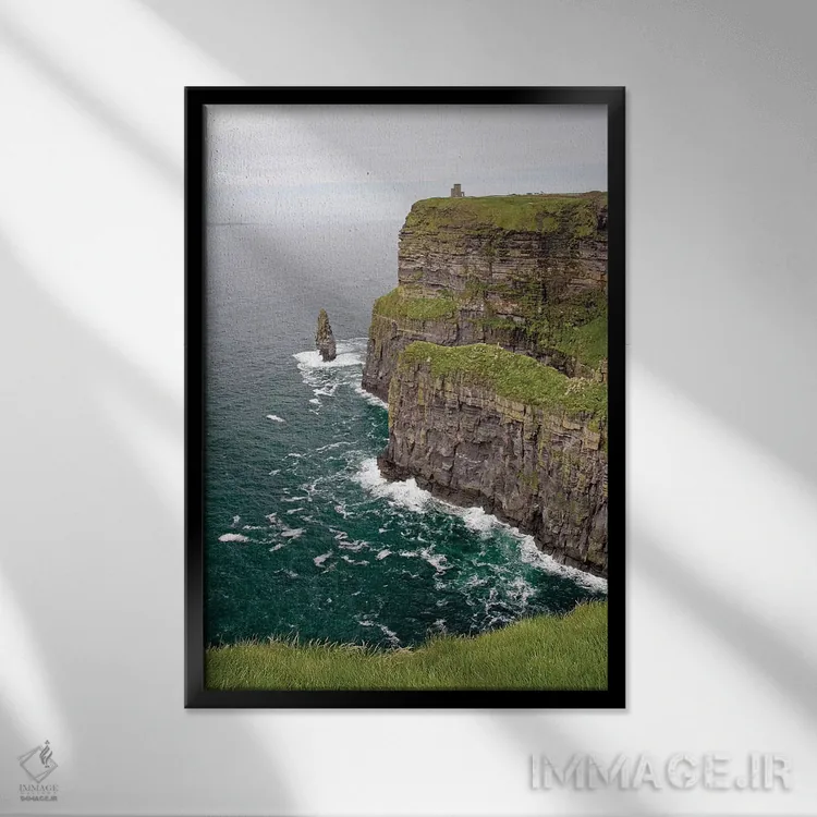 تابلو دکوراتیو Ireland. These Are Spectacular Views Of The Cliff's Of Moher… اثر میکا رایت - نمای قابدار مشکی