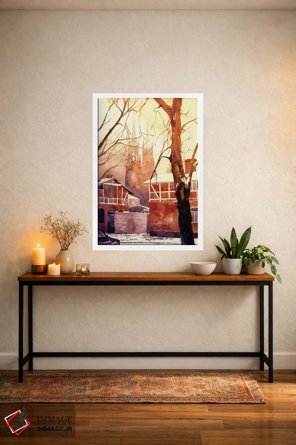 تابلو دکوراتیو زمستان در لهستان اثر ماجا ورونسکا - D3W