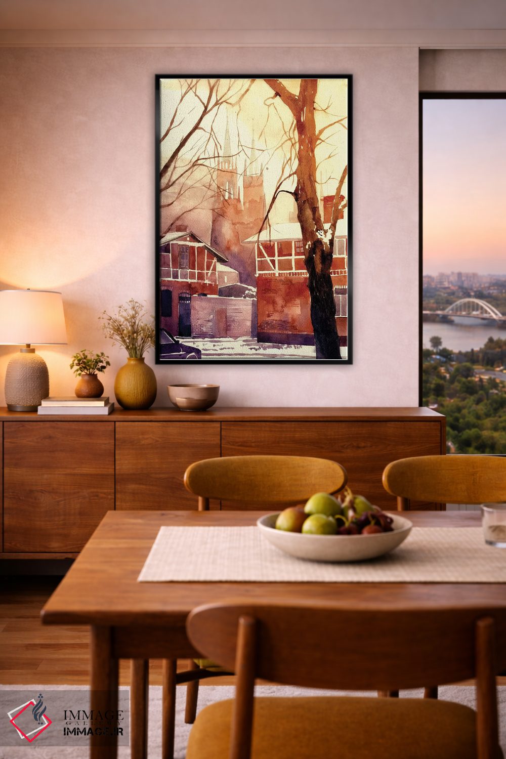 تابلو دکوراتیو زمستان در لهستان اثر ماجا ورونسکا - D6B