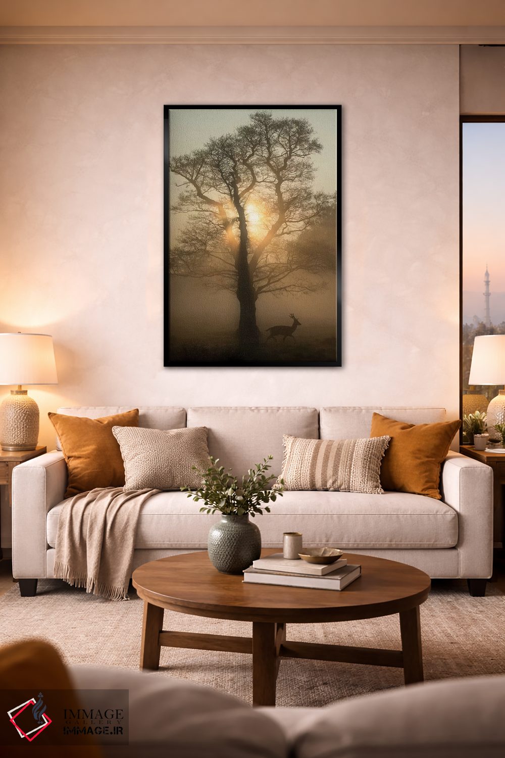 تابلو دکوراتیو درخت سپیده دم اثر مکس الیس - D3B