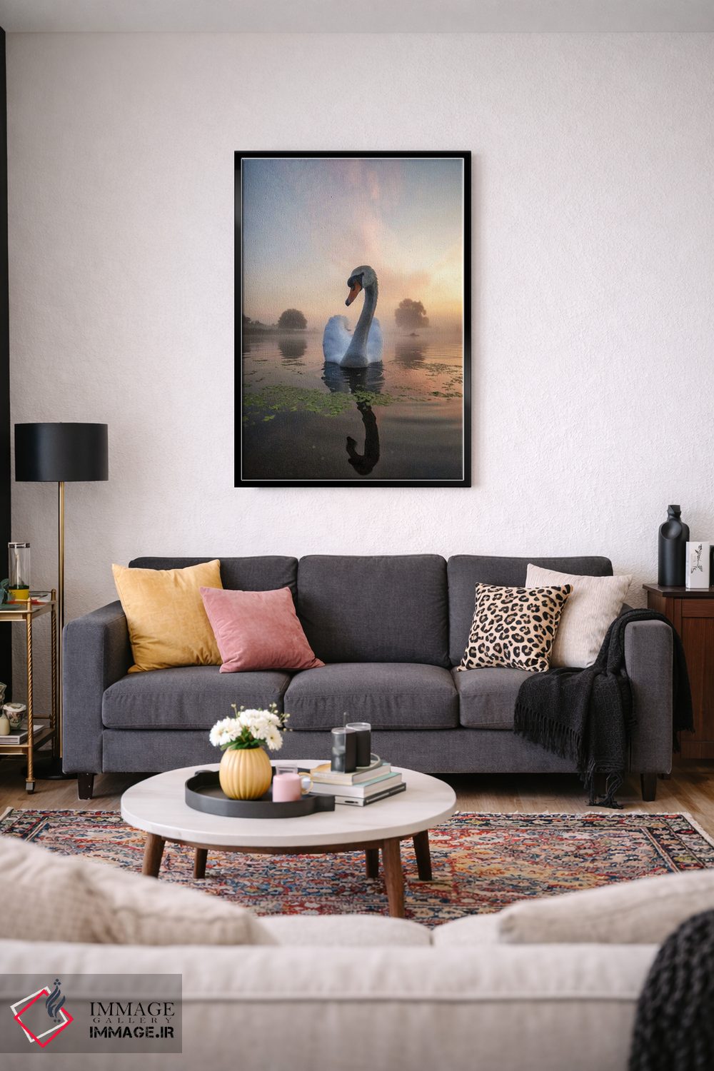 تابلو دکوراتیو قوی مه آلود زیر خورشید اثر مکس الیس - D3B