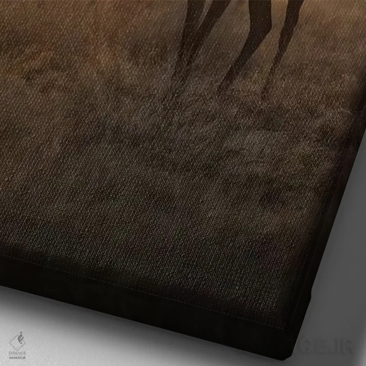 تابلو دکوراتیو جادوی مه آلود اثر مکس الیس - نمای نزدیک بافت بوم