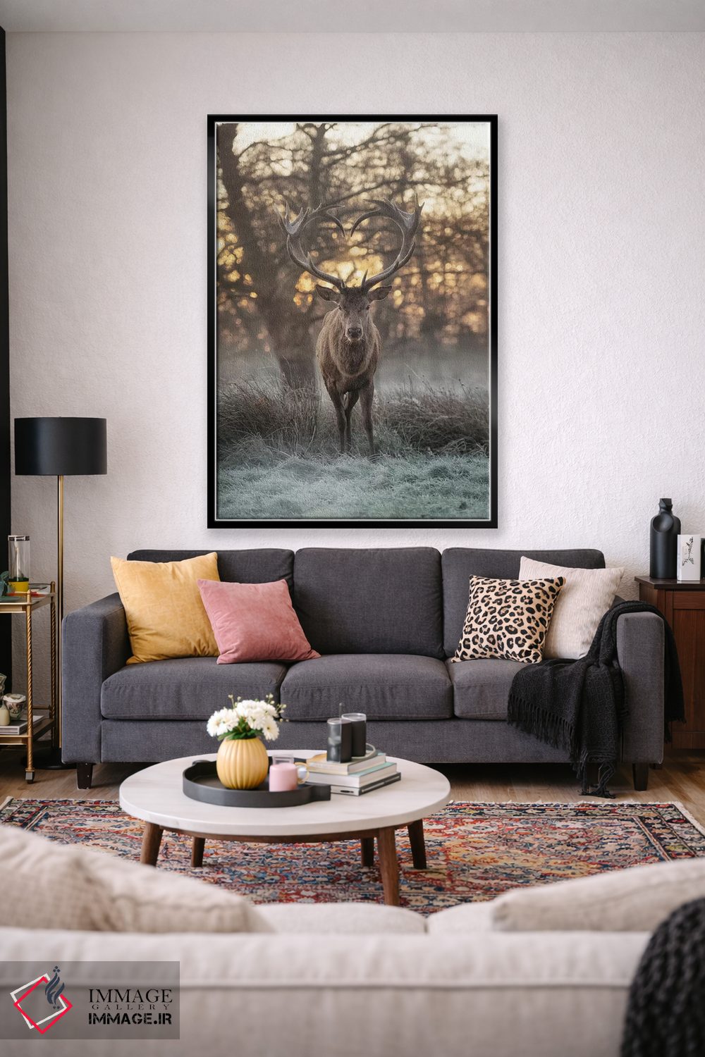 تابلو دکوراتیو شاخ های قلبی شکل شماره ۲ اثر مکس الیس - D2B