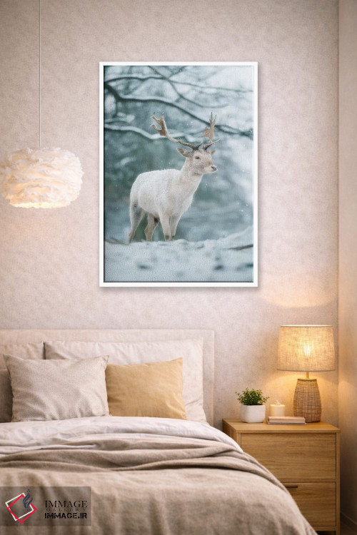 تابلو دکوراتیو سفید برفی اثر مکس الیس - D1W