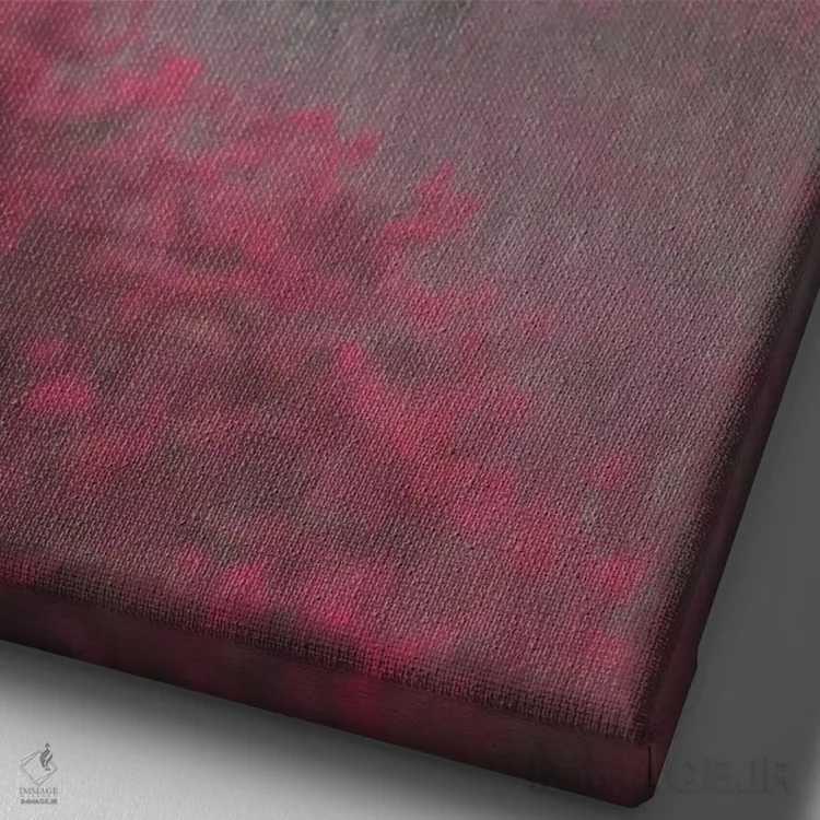 تابلو دکوراتیو گوزن توت فرنگی شماره ۱ اثر مکس الیس - نمای نزدیک بافت بوم