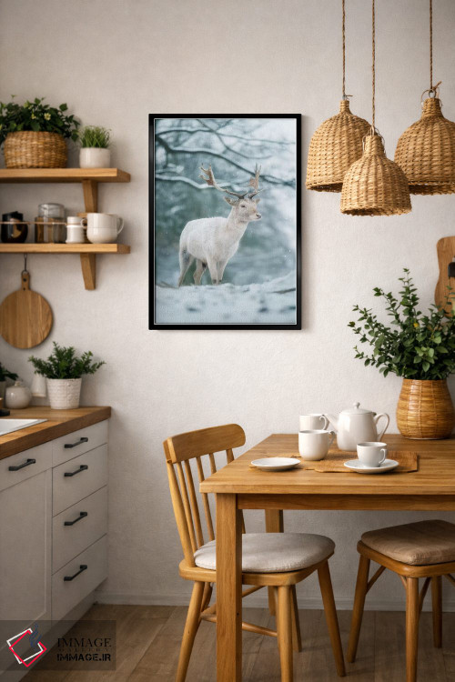 تابلو دکوراتیو سفید برفی اثر مکس الیس - D4B