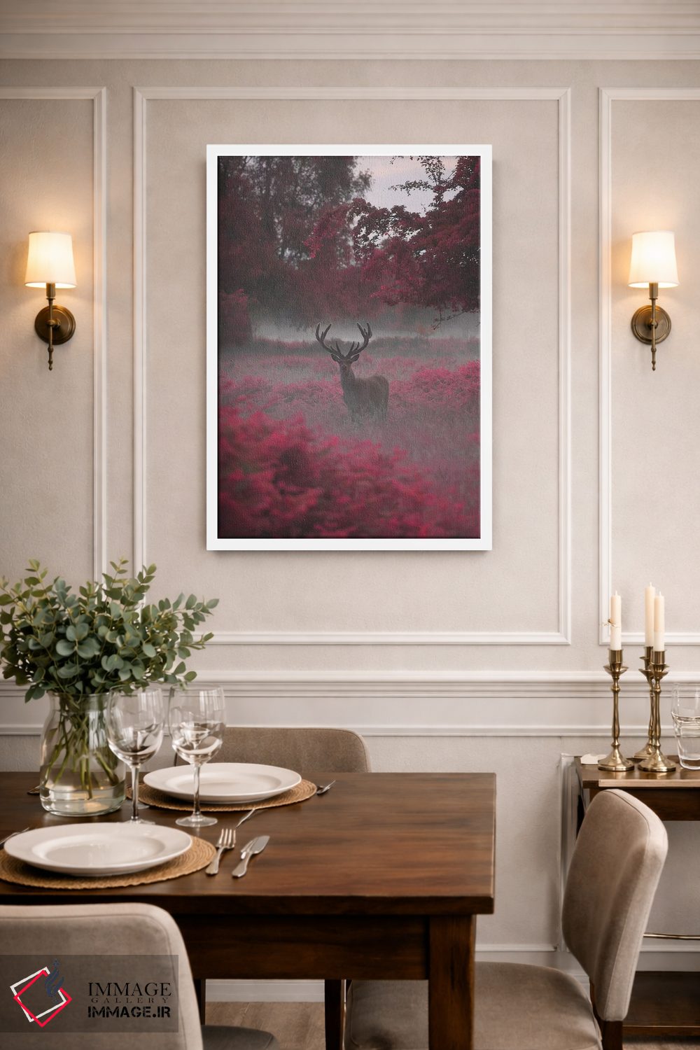 تابلو دکوراتیو گوزن توت فرنگی شماره ۱ اثر مکس الیس - D1W