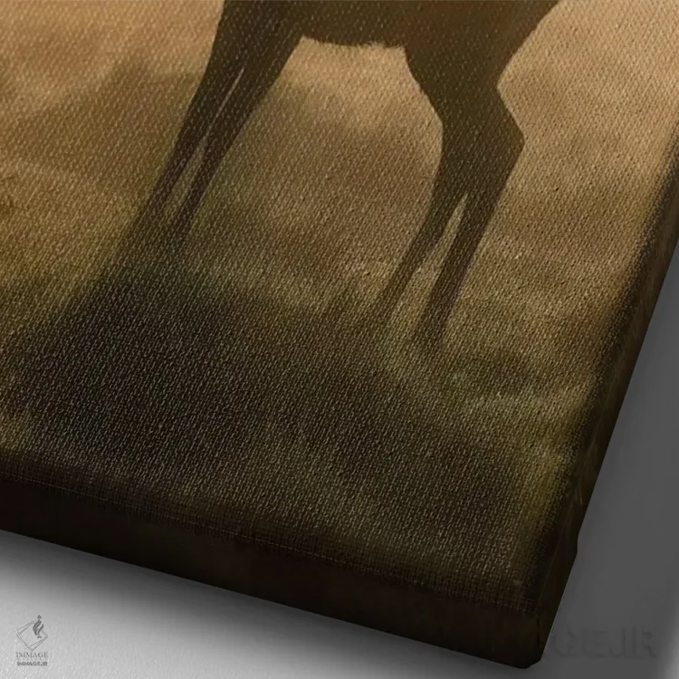 تابلو دکوراتیو انتظار برای صبحانه اثر مکس الیس - نمای نزدیک بافت بوم