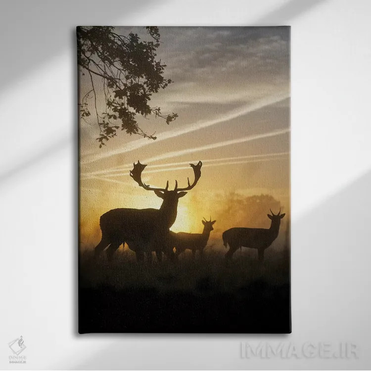 تابلو دکوراتیو متقاطع اثر مکس الیس - نمای روبهرو روی دیوار