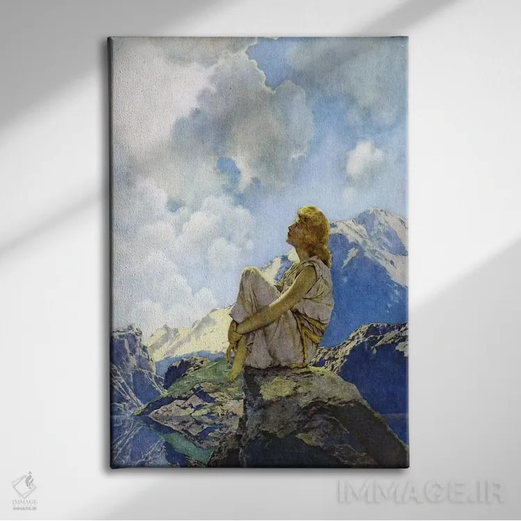 تابلو دکوراتیو صبح اثر مکسفیلد پریش - نمای روبهرو روی دیوار