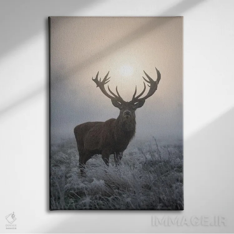 تابلو دکوراتیو درخشش یخ زده اثر مکس الیس - نمای روبهرو روی دیوار