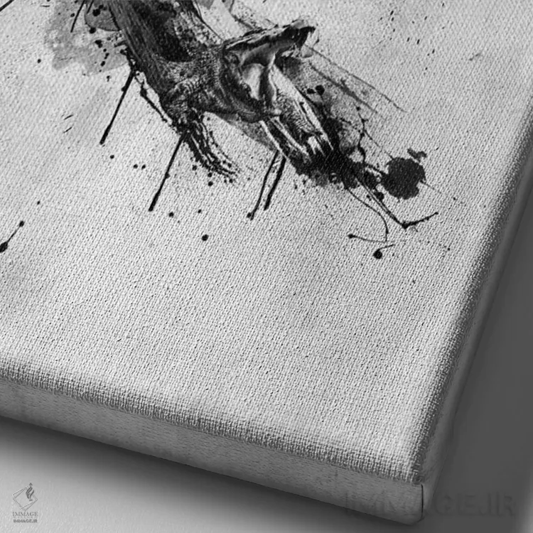 تابلو دکوراتیو آمریکای شمالی وحشی اثر دیه گو تیریگال - نمای نزدیک بافت بوم