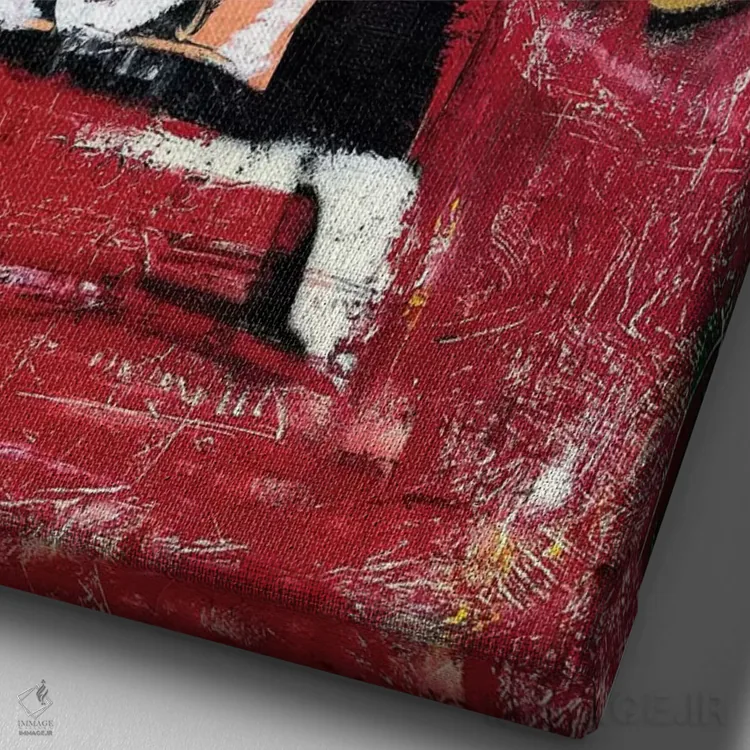 تابلو دکوراتیو فقط برای یک روز اثر دیه گو تیریگال - نمای نزدیک بافت بوم