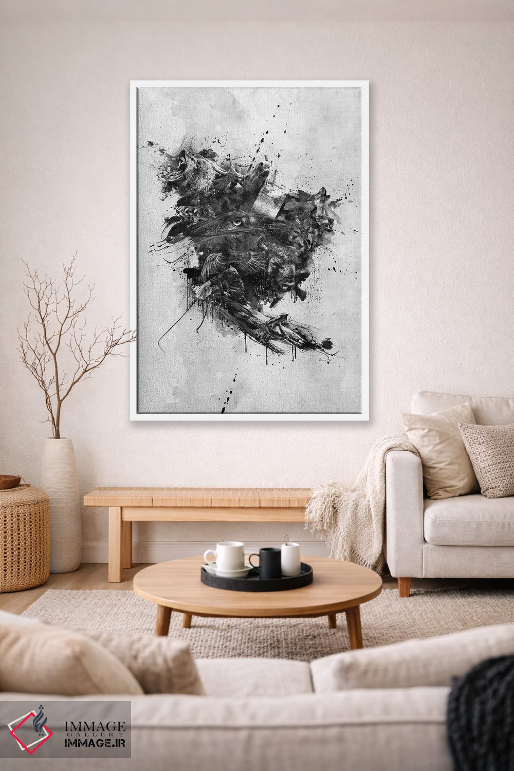 تابلو دکوراتیو آمریکای شمالی وحشی اثر دیه گو تیریگال - D1W