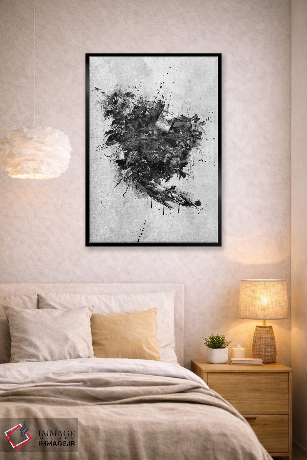 تابلو دکوراتیو آمریکای شمالی وحشی اثر دیه گو تیریگال - D2B