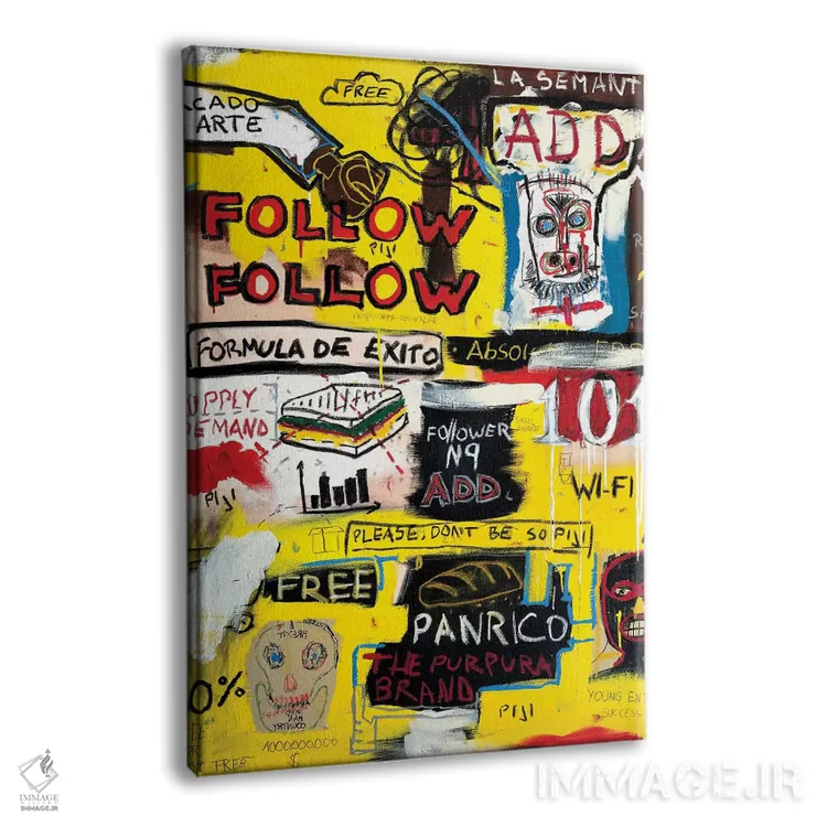 تابلو انتزاعی داستان موفقیت اثر دیه گو تیریگال - نمای پرسپکتیو محصول