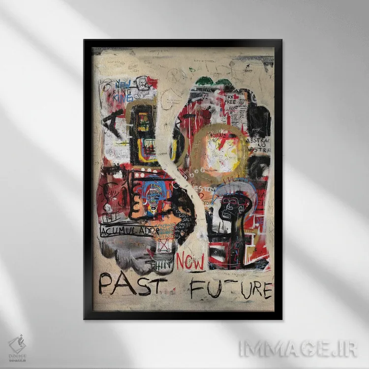 تابلو دکوراتیو آینده گذشته اثر دیه گو تیریگال - نمای قابدار مشکی