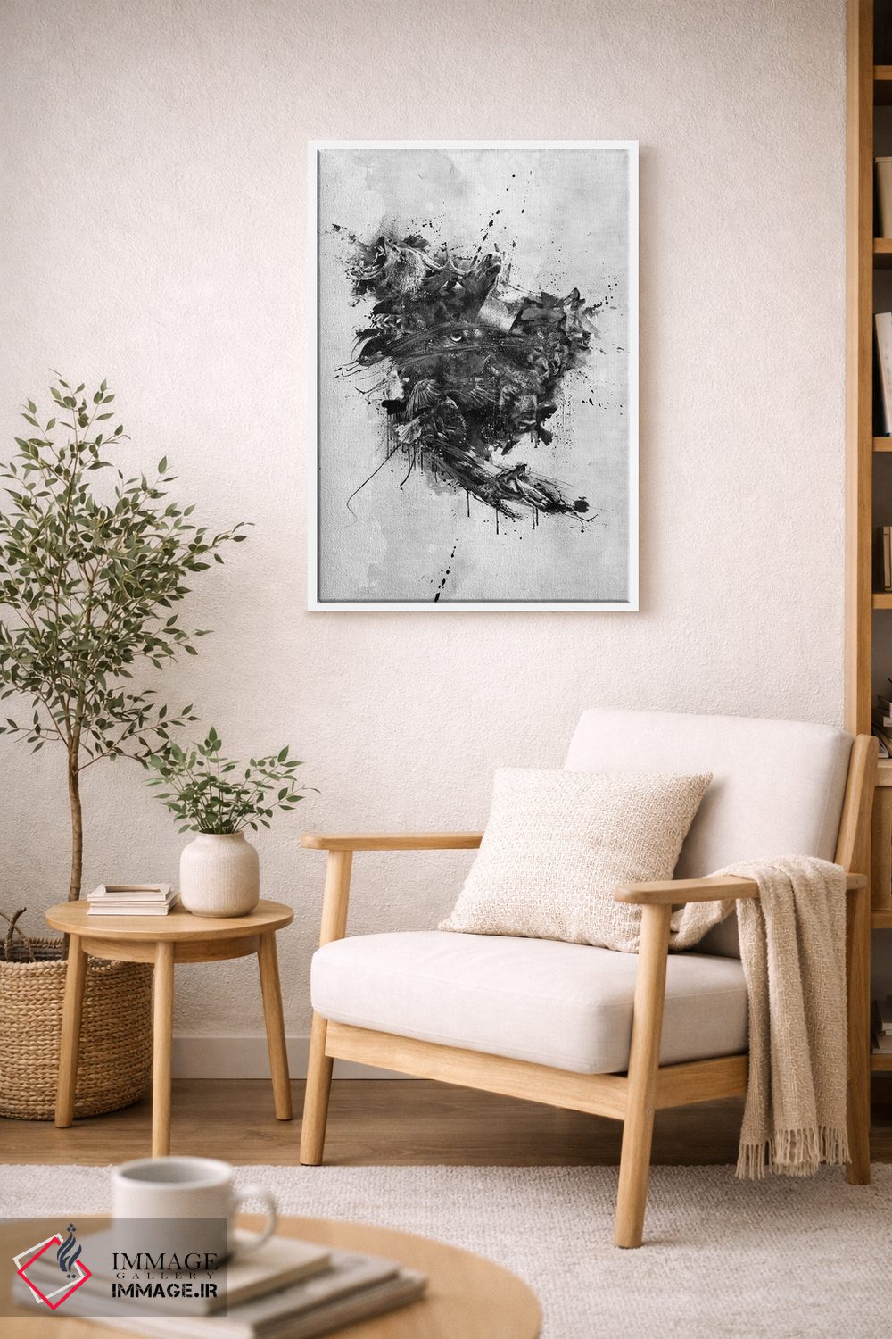 تابلو دکوراتیو آمریکای شمالی وحشی اثر دیه گو تیریگال - D6W