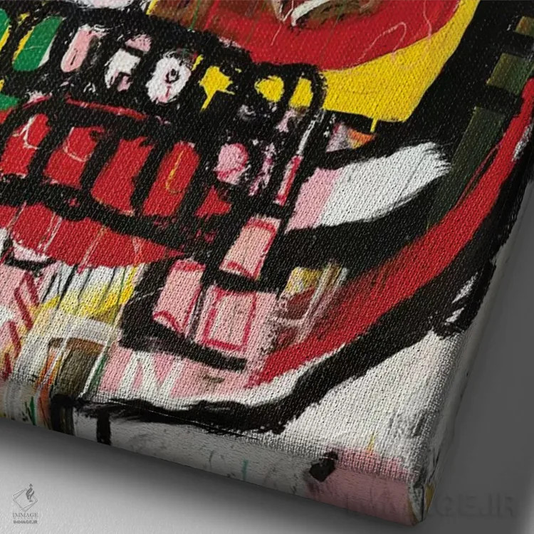 تابلو انتزاعی مدیر مدرسه اثر دیه گو تیریگال - نمای نزدیک بافت بوم