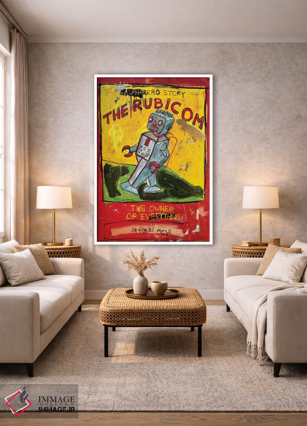 تابلو دکوراتیو روبیکام اثر دیه گو تیریگال - D1W