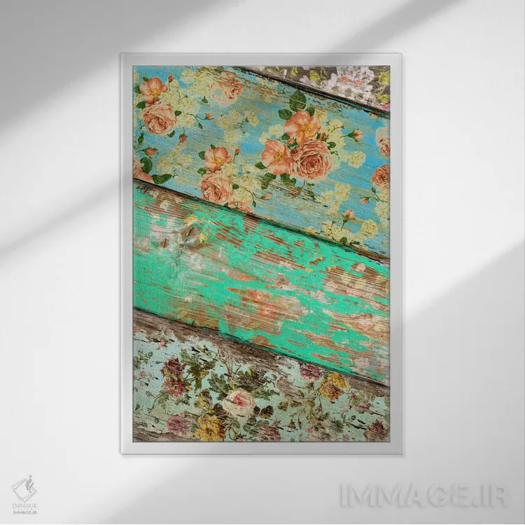 تابلو دکوراتیو سبک روکوکو شماره ۳ اثر دیه گو تیریگال - نمای قابدار سفید