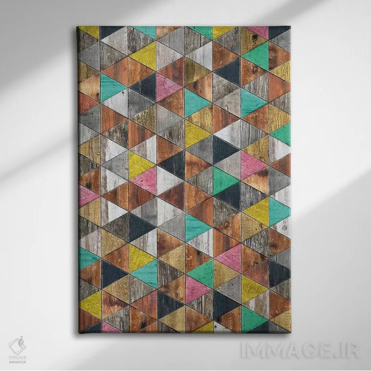 تابلو انتزاعی شبی شیک نوردیک اثر دیه گو تیریگال - نمای روبهرو روی دیوار