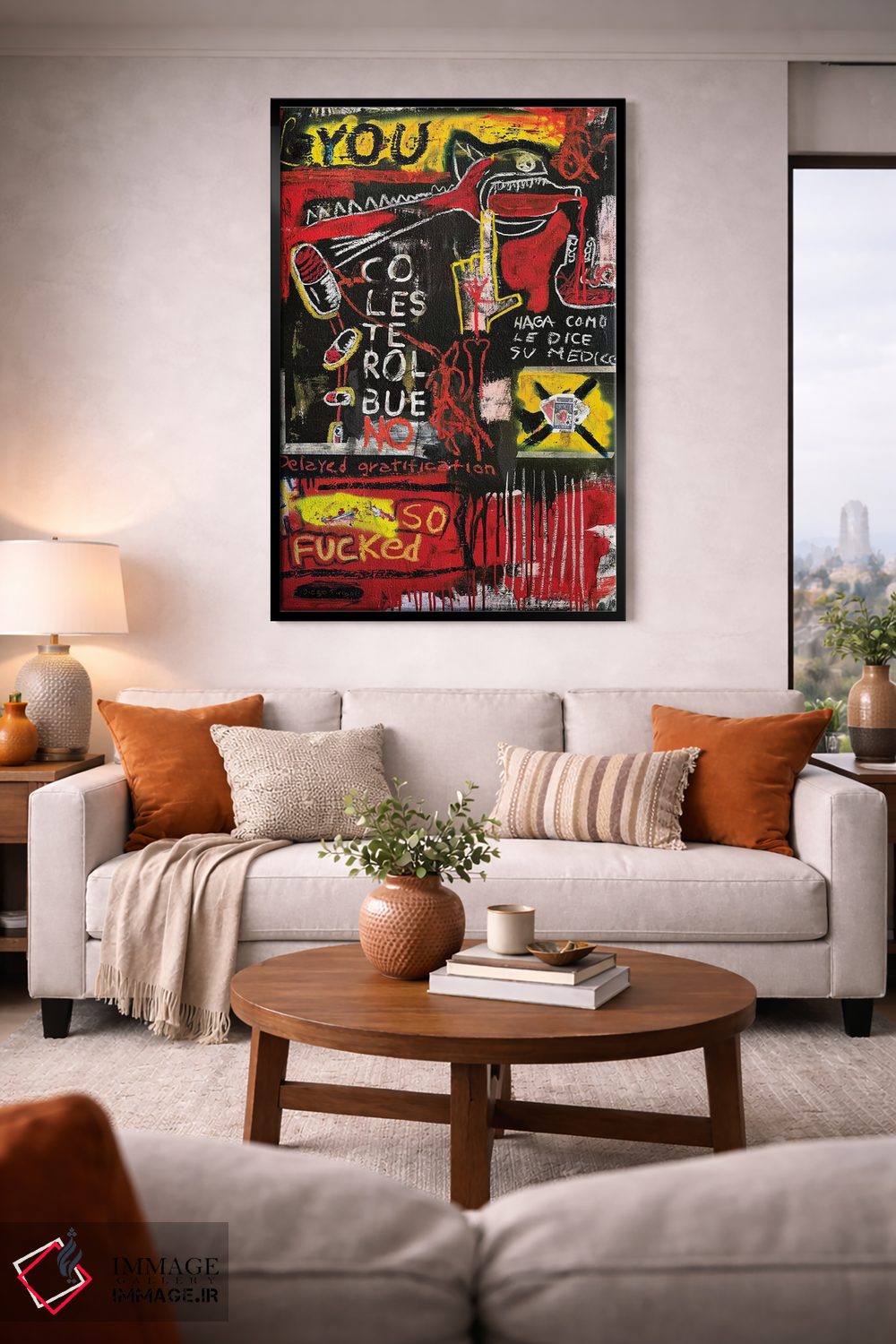 تابلو انتزاعی انجام بده آنچه دکتر می گوید اثر دیه گو تیریگال - D2B