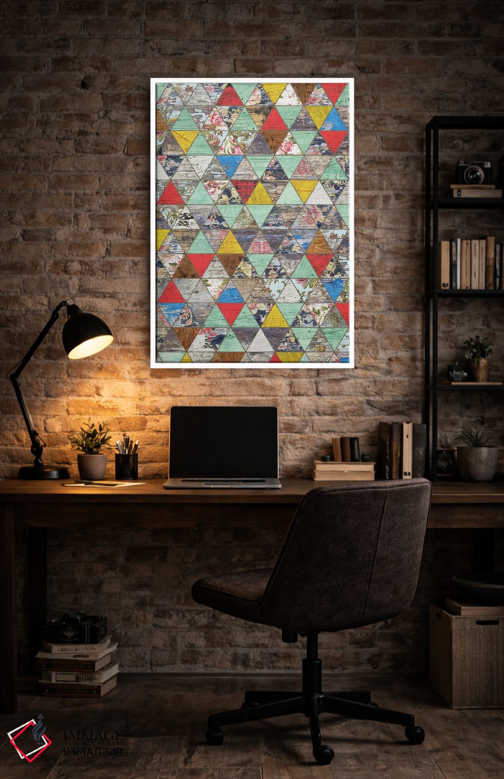 تابلو انتزاعی هندسه روستایی یک اثر دیه گو تیریگال - D4W